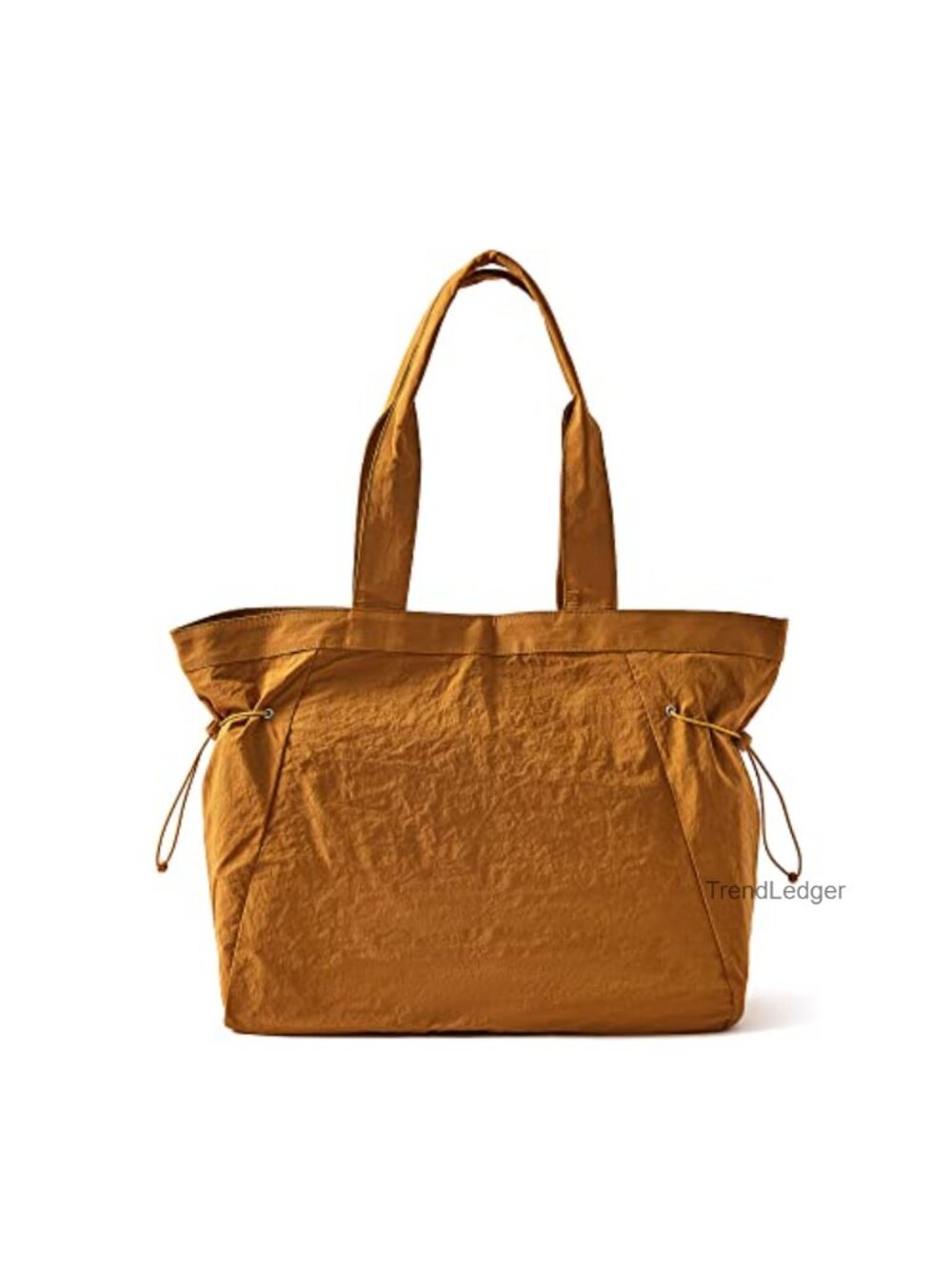 Waterproof Nylon Tote Bag 18L Side Cinch Lightweight Shoulder Hobo for Work Gym